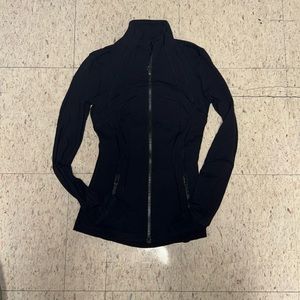 Black Lululemon tight athletic jacket size 2